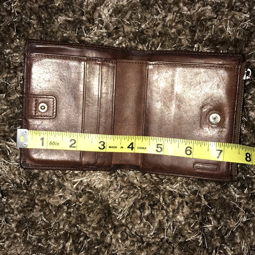 COACH Wallet Brown Leather. Genuine/Authentic - Picture 12 of 12